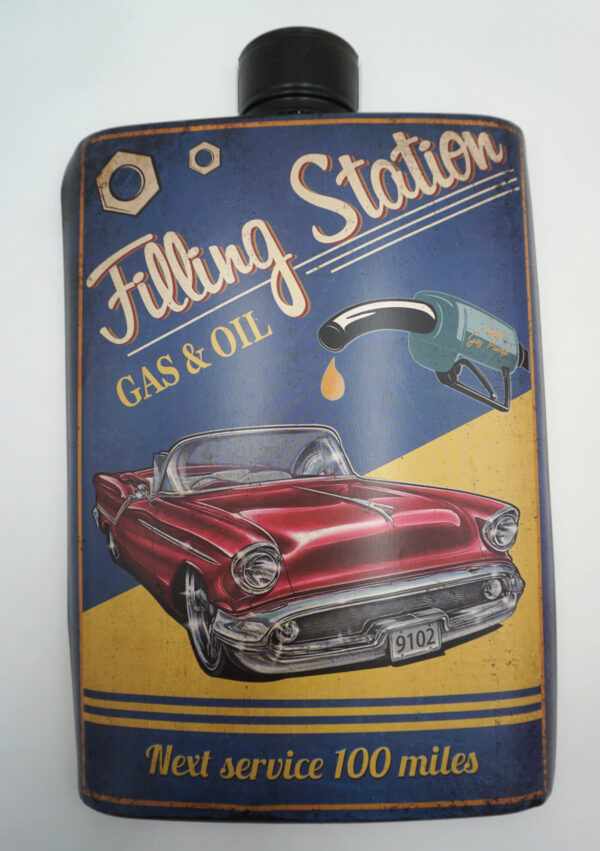 BLASZANY SZYLD FILLING STATION - TABLICZKA 39X25 cm