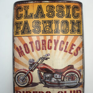 BLASZANY SZYLD MOTORCYCLES RIDERS CLUB - TABLICZKA 39,5X25,5 cm