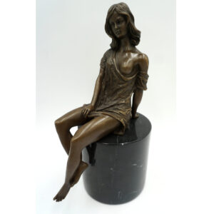 FIGURA Z BRĄZU AKT ZMYSŁOWA KOBIETA