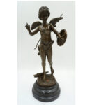 DUŻA FIGURA Z BRĄZU ANIOŁ ZWANY " ALERTE "