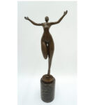 FIGURA Z BRĄZU AKT KOBIECY - MODERNIZM