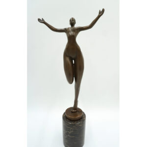 FIGURA Z BRĄZU AKT KOBIECY - MODERNIZM