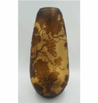 DUŻY PIĘKNY WAZON EMILE GALLE STYLE - GRUBE SZKŁO - WINOGRON