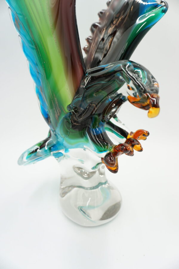 SZKŁO MURANO, FIGURA PTAK ORZEŁ