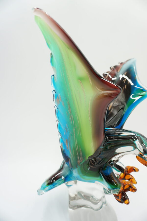 SZKŁO MURANO, FIGURA PTAK ORZEŁ