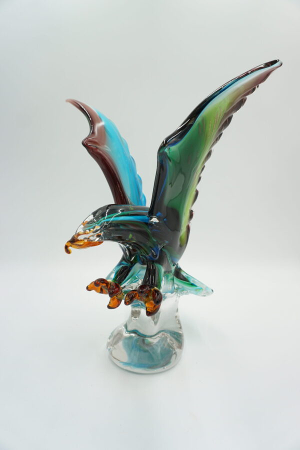 SZKŁO MURANO, FIGURA PTAK ORZEŁ