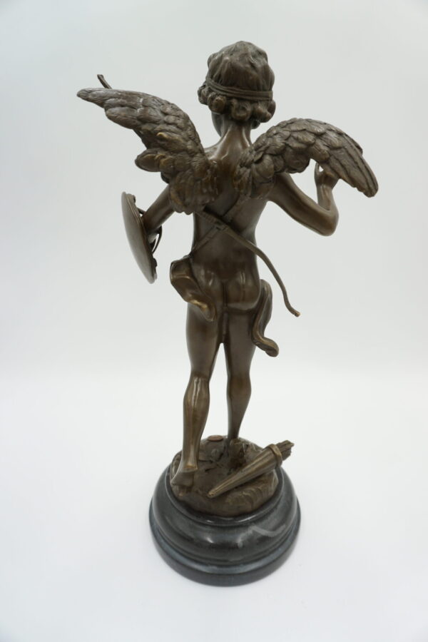 DUŻA FIGURA Z BRĄZU ANIOŁ ZWANY " ALERTE "
