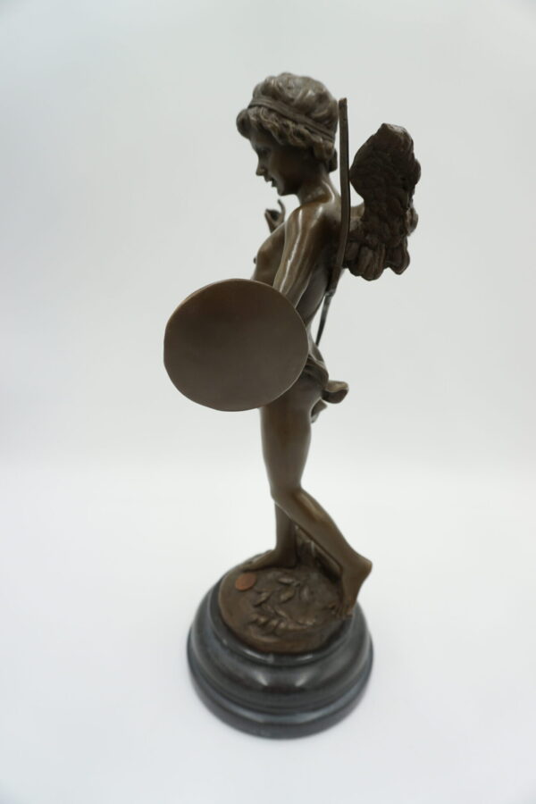 DUŻA FIGURA Z BRĄZU ANIOŁ ZWANY " ALERTE "