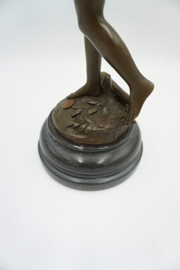 DUŻA FIGURA Z BRĄZU ANIOŁ ZWANY " ALERTE "