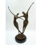 DUŻA FIGURA Z BRĄZU PARA TANCERZY - MODERNIZM