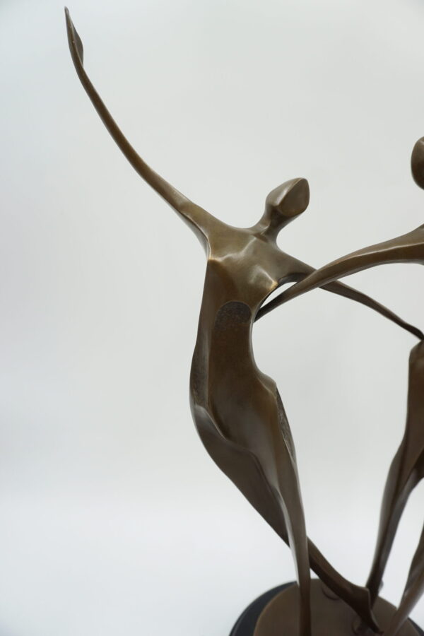 DUŻA FIGURA Z BRĄZU PARA TANCERZY - MODERNIZM