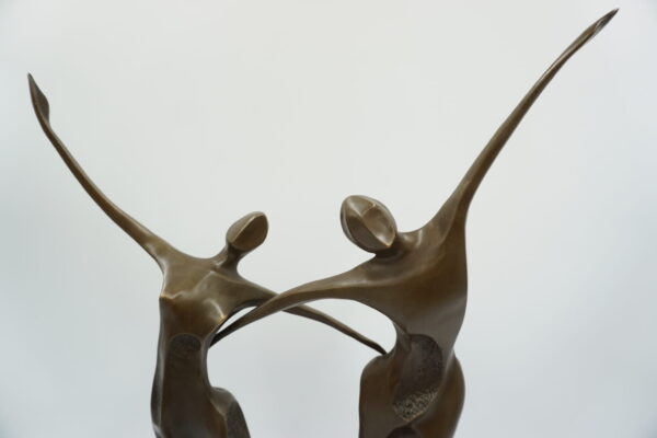 DUŻA FIGURA Z BRĄZU PARA TANCERZY - MODERNIZM