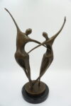 DUŻA FIGURA Z BRĄZU PARA TANCERZY - MODERNIZM
