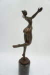 FIGURA Z BRĄZU AKT KOBIECY - MODERNIZM