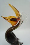 SZKŁO MURANO, FIGURA PTAK PELIKAN