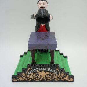 ŻELIWNA RUCHOMA SKARBONKA MAGIK CZARODZIEJ - ZABAWKA