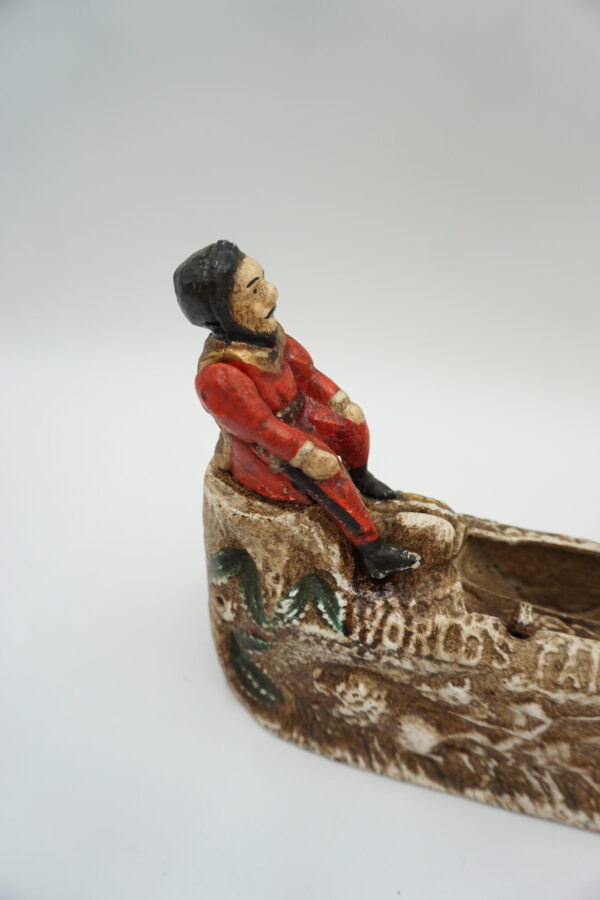 ŻELIWNA RUCHOMA SKARBONKA INDIANIN - ZABAWKA