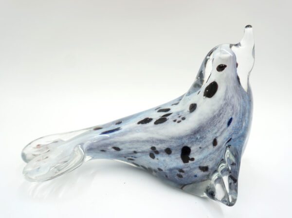 SZKŁO MURANO, FIGURA FOKA