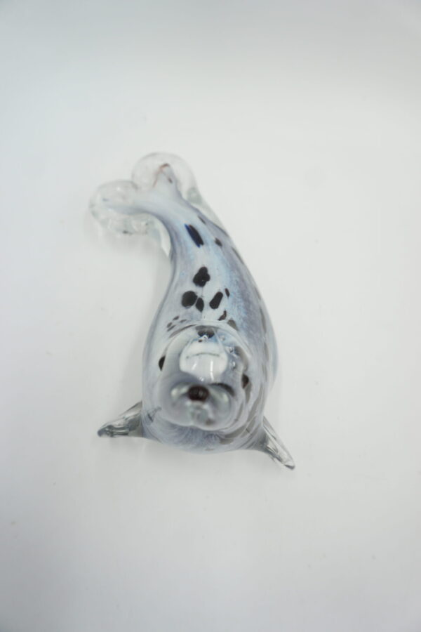 SZKŁO MURANO, FIGURA FOKA