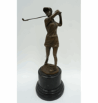 FIGURA Z BRĄZU GOLFISTKA