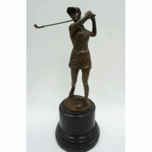 FIGURA Z BRĄZU GOLFISTKA