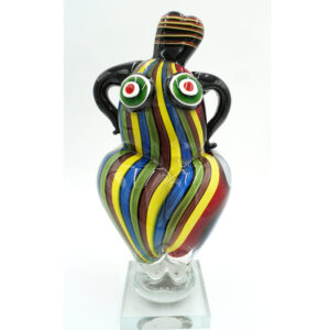 SZKŁO MURANO, DUŻA PIĘKNA PUSZYSTA KOBIETA KOLOROWA
