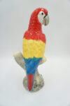 PIĘKNA PORCELANOWA PAPUGA CZERWONA