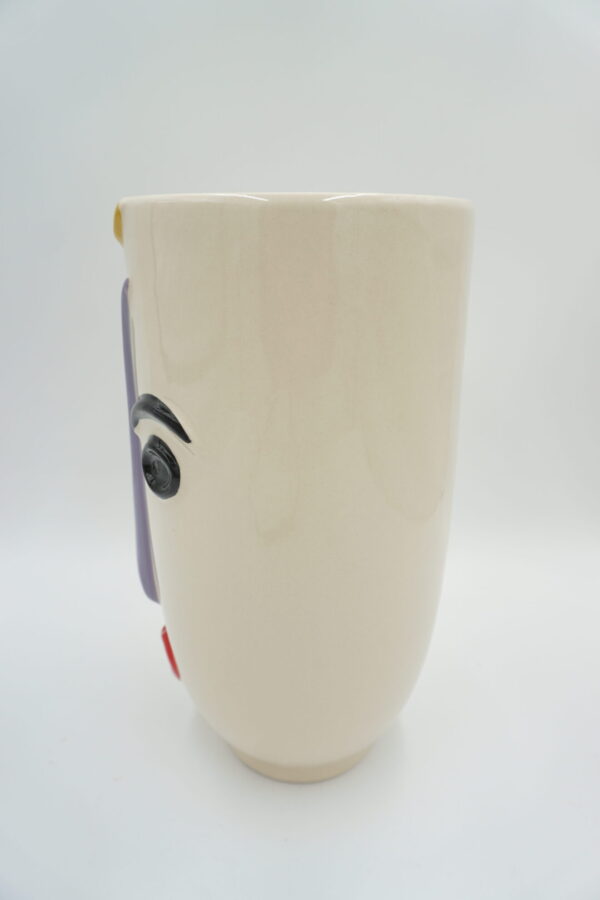 PORCELANOWY WAZON TWARZ KOBIETA