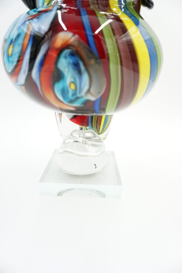 SZKŁO MURANO, DUŻA PIĘKNA PUSZYSTA KOBIETA KOLOROWA