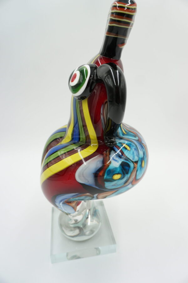 SZKŁO MURANO, DUŻA PIĘKNA PUSZYSTA KOBIETA KOLOROWA