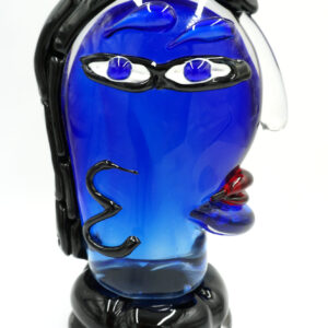 SZKŁO MURANO, DUŻA NIEBIESKA TWARZ