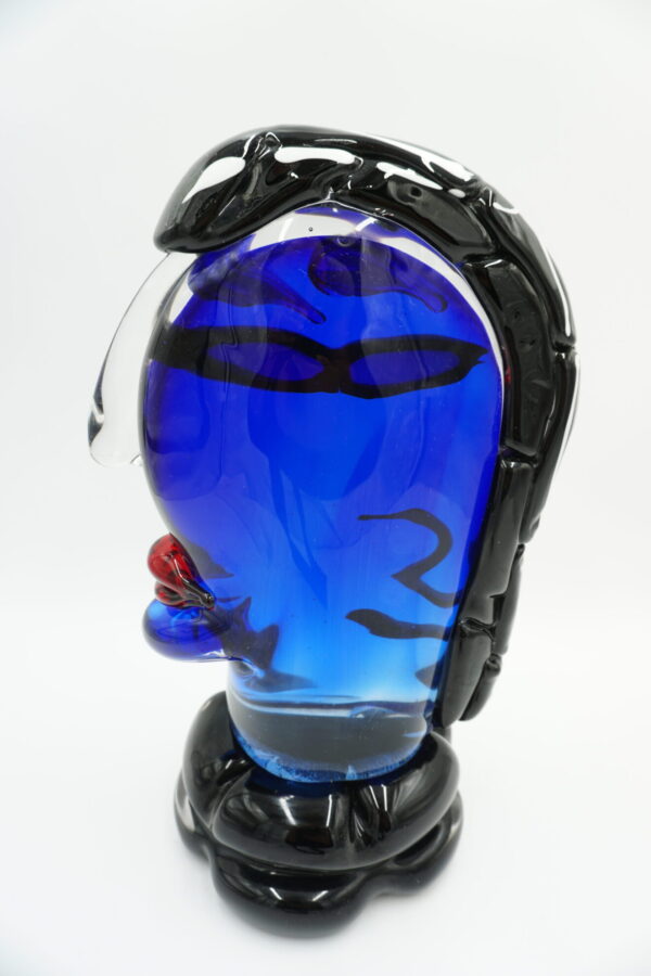 SZKŁO MURANO, DUŻA NIEBIESKA TWARZ