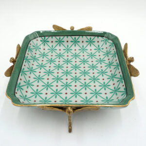 PATERKA POPIELNICZKA PORCELANA Z BRĄZEM - WAŻKI