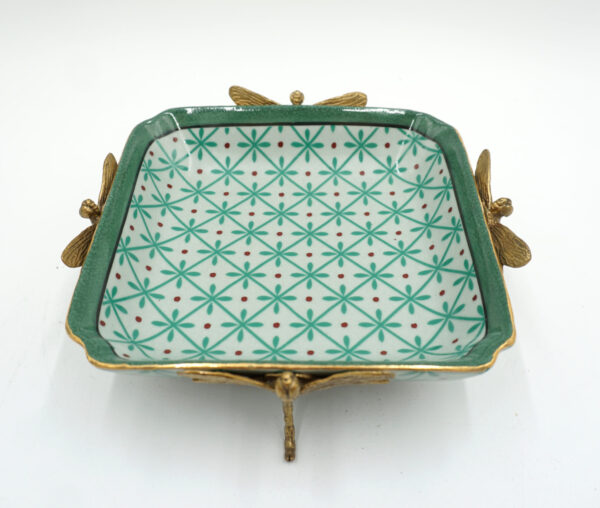 PATERKA POPIELNICZKA PORCELANA Z BRĄZEM - WAŻKI