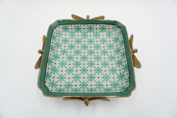 PATERKA POPIELNICZKA PORCELANA Z BRĄZEM - WAŻKI