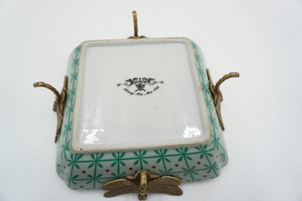 PATERKA POPIELNICZKA PORCELANA Z BRĄZEM - WAŻKI