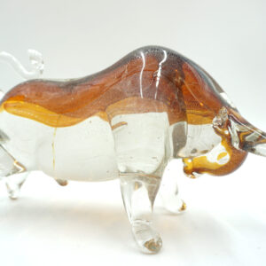 SZKŁO MURANO, FIGURA BYK