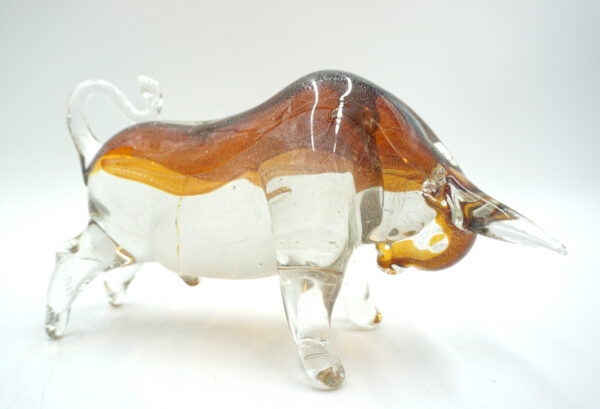 SZKŁO MURANO, FIGURA BYK