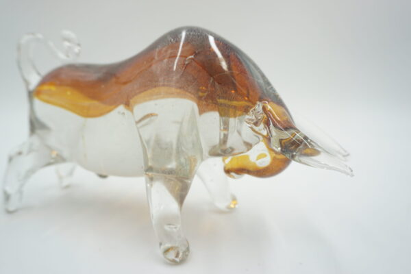 SZKŁO MURANO, FIGURA BYK