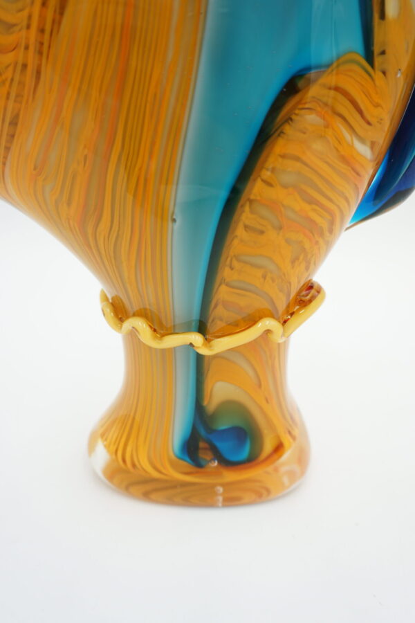 SZKŁO MURANO, DUŻA FIGURA TWARZ Z GRZYWĄ