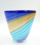 SZKŁO STYL MURANO WAZON PASKI