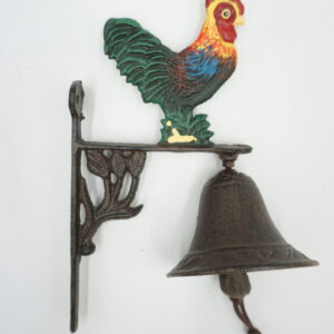 PIĘKNY ŻELIWNY DZWON DZWONECZEK KOGUT KOGUCIK