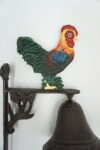 PIĘKNY ŻELIWNY DZWON DZWONECZEK KOGUT KOGUCIK
