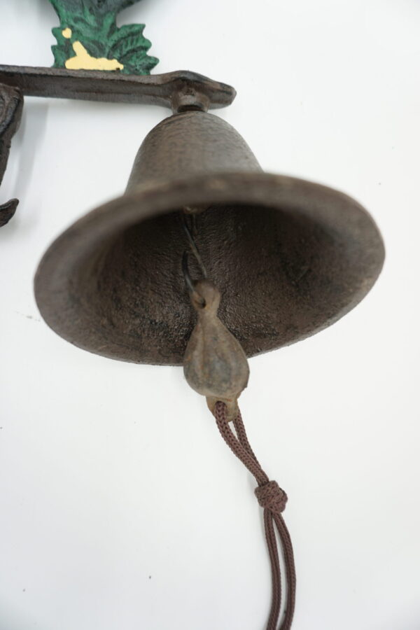 PIĘKNY ŻELIWNY DZWON DZWONECZEK KOGUT KOGUCIK