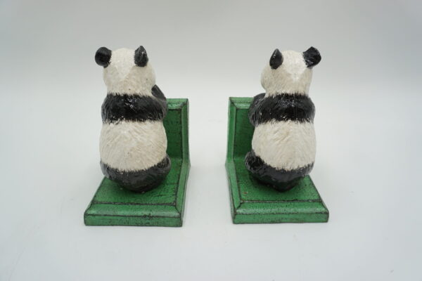 ŻELIWNE PODPÓRKI POD KSIĄŻKI PANDY