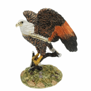 SZKATUŁKA PUZDERKO ORZEŁ Z CYRKONIAMI - MASA PERŁOWA