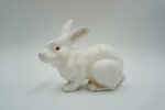 ŻELIWNA FIGURKA BIAŁY KRÓLIK