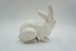 ŻELIWNA FIGURKA BIAŁY KRÓLIK