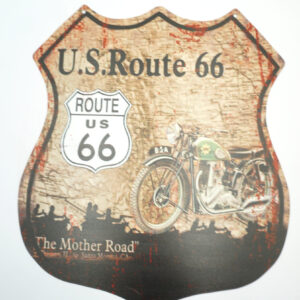 BLASZANY SZYLD U.S.Route 66 - TABLICZKA 34,5X30 cm