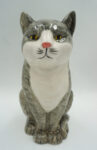 PIĘKNA PORCELANOWA FIGURKA KOT KOTEK
